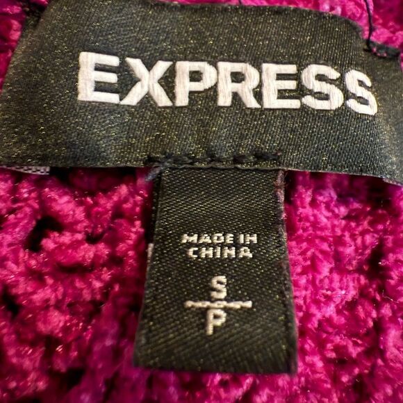 Gorgeous magenta Express oversized size S sweater - Picture 7 of 8